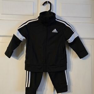 Adidas Black and White Tracksuit